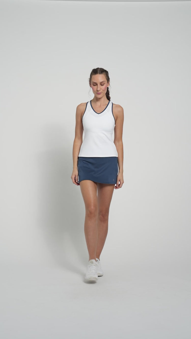 Starter Tank White/Night Blue